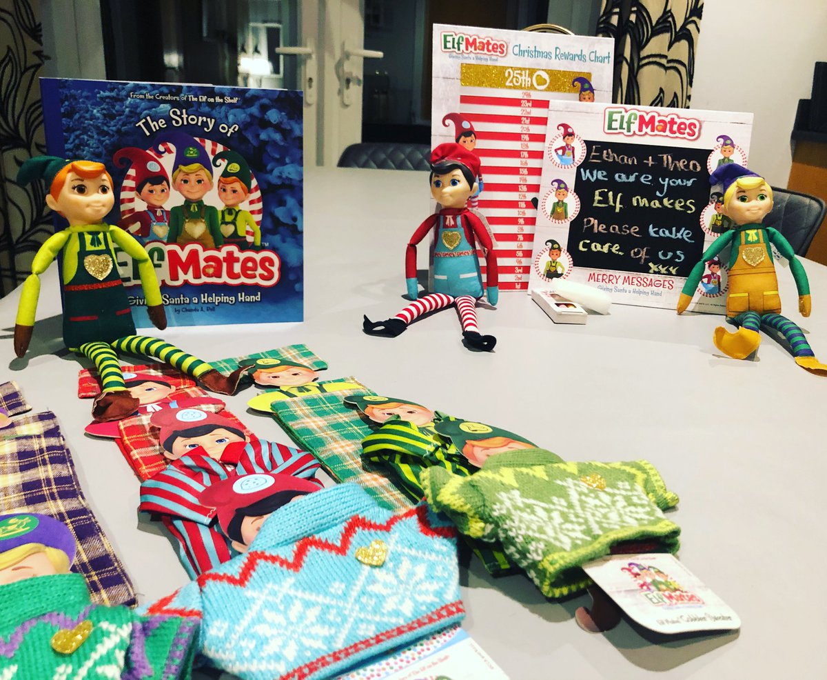 FamiliesNYMag's tweet photo. We are all set for 1st December 😱 🧝♂️
Loving these new #elfmates from the makers of @elfontheshelf Being naughty is so last year! #cooltobekind https://t.co/bxtzsGBrTb
