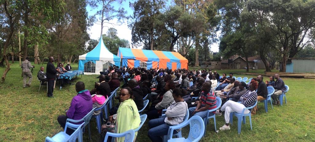 MativoMJohn's tweet photo. Ms. Prisca Oluoch KSG Director Linkages and Collaboration, presides over the graduation of SLDP #Class203 and #Class204 at the Outward Bound on Friday 29th Nov in Loitoktok @KSGKenya https://t.co/9Izza3cox2