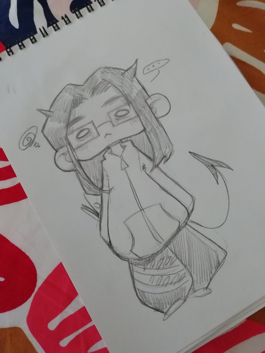 MorellaMorrigan's tweet photo. This is me... Posting again #kawaii #cute #selfportait #pencil #sketchbook #chibi https://t.co/4KvXg4pza9