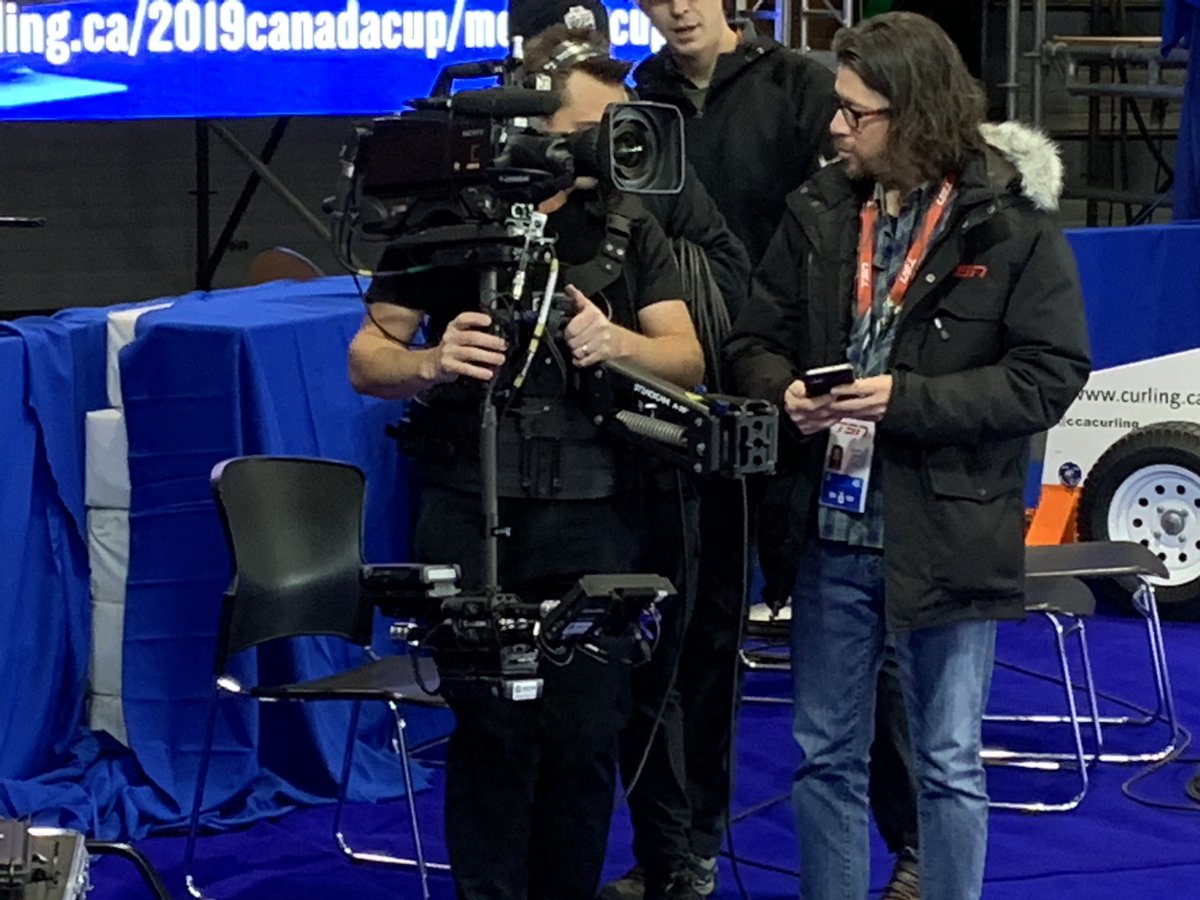 scottieschicken's tweet photo. So @TSNCurling cameraman Nate, is this your version of a ‘body cam’.?Thanks for your terrific work when I cannot #liveitlive”. @CurlingCanada @FamousPatch @LeducCurling 🐓💚 https://t.co/aggEmhJz1a
