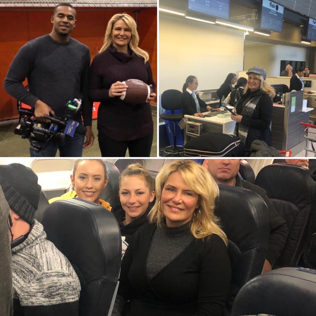 melissadimarco's tweet photo. Ending my #Calgary adventure by *cheering* on my Out There crew with the @Ticats dance and cheer team for helping me pull off another amazing #GreyCup event. We had so much fun in #Calgary. Can't wait to cover the next one! @FlairAirlines #flyflair #outthereyyc https://t.co/u35A5UWtzM
