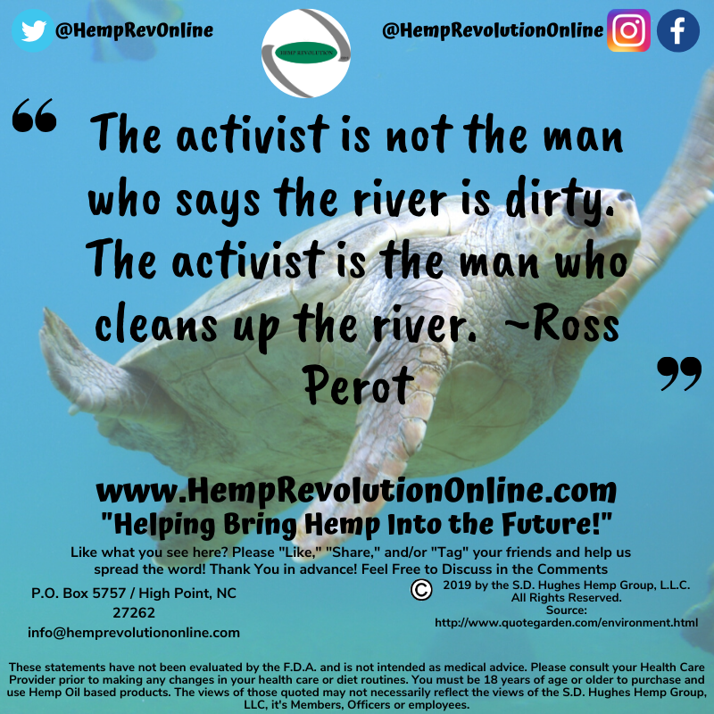 A Hempy thought for the afternoon, Twitter? Don't forget to Like & RT @HempRevOnline #OurPlanetOurHome #BuyHemp ow.ly/UV4f30pPshQ