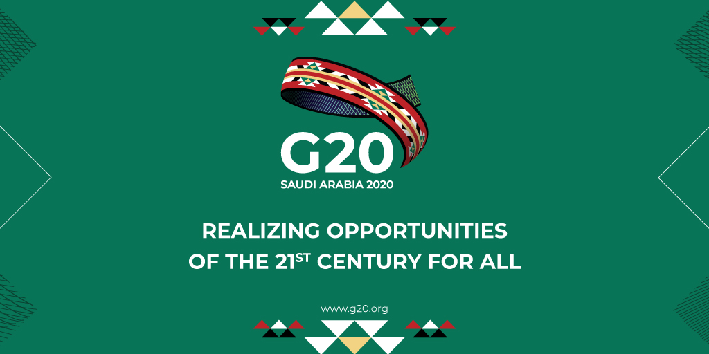 The Kingdom of Saudi Arabia has assumed the 2020 G20 Presidency today, 1 December, 2019.
#G20SaudiArabia

المملكة العربية السعودية تتولى رئاسة مجموعة العشرين لعام 2020م اليوم، 1 ديسمبر 2019.
#مجموعة_العشرين_في_السعودية