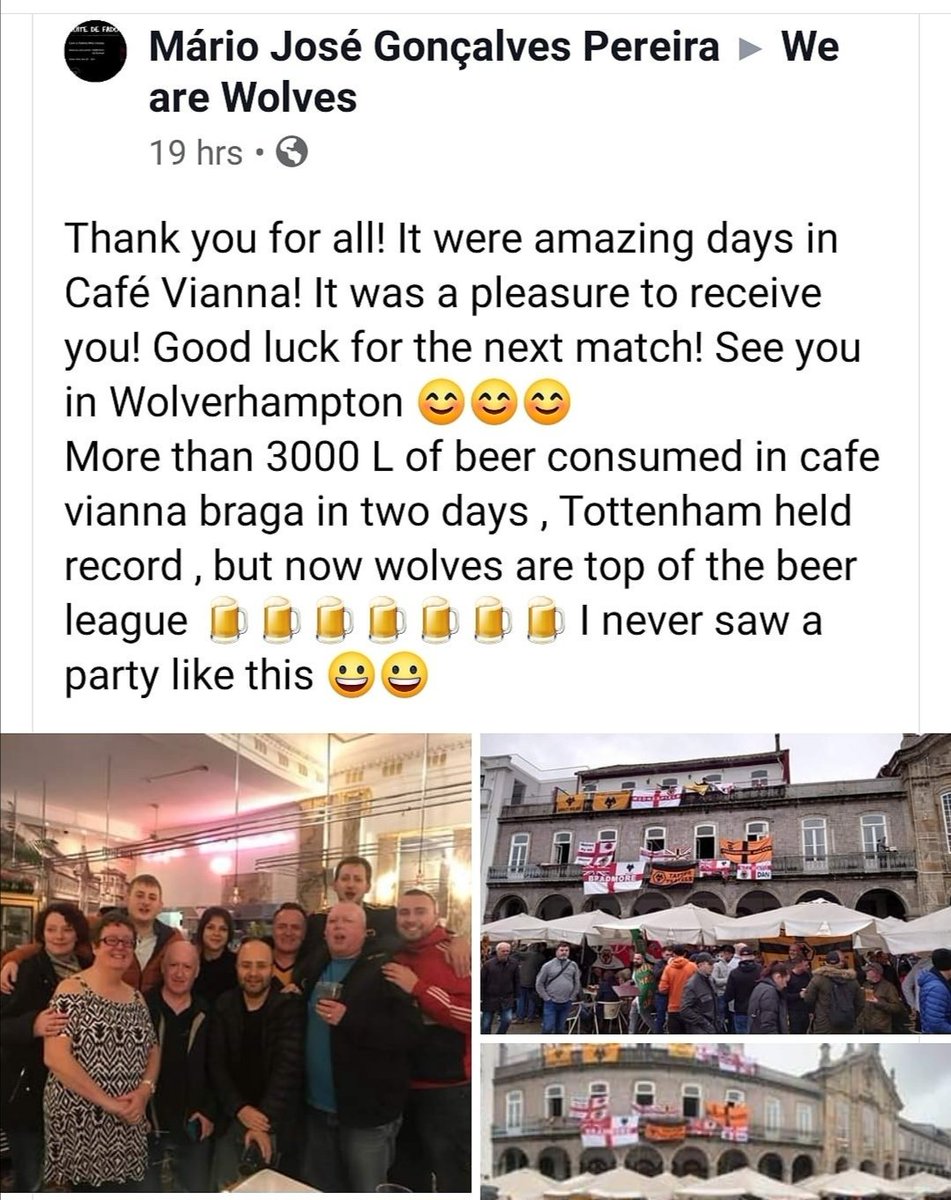 3000 Liters sold in 2 days. We do love to see it. Wolves were in Braga. Drinking their lager x