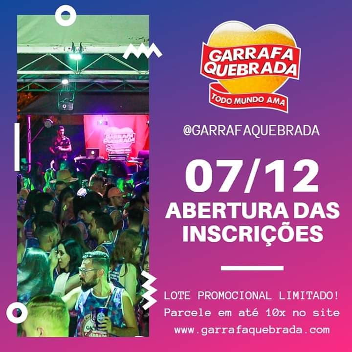 garrafaquebrada's tweet photo. Não perca tempo, pois vai rolar um LOTE PROMOCIONAL com desconto para quem comprar no dia 07!
Parcelamento em até 10x em todos os cartões nas compras pelo site! https://t.co/dWZdzzhS26