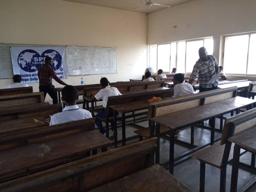 spe_ndu's tweet photo. SPE CTY Mock Examinations held in Niger Delta University today 11/30/2019 #SPE #SPENDUchapter #oilandgas #SPE https://t.co/VWJY7B02fQ