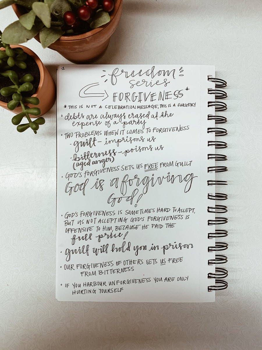 Pastor_Chaz's tweet image. I taught on forgiveness last week and wanted to share some notes.