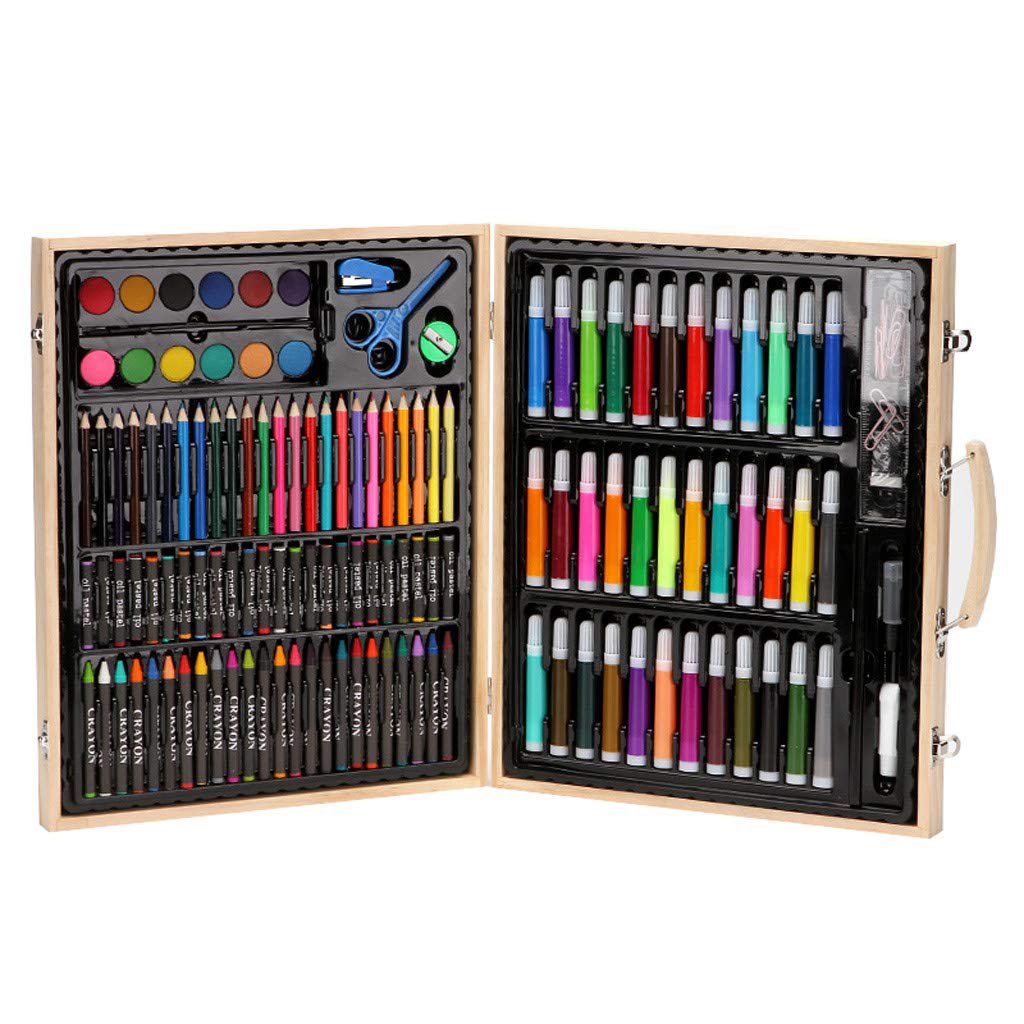 PSA: If you’re doing shopping for artsy kids this holiday season, avoid these art sets. Every artist I know got these as a kid and LOATHED them, because the quality sucks. Instead, find out what medium the kid likes and get nice versions of that specific thing.