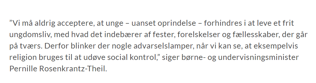 UVM_dk's tweet photo. Unge af anden etnisk herkomst end dansk udsættes for negativ social kontrol på ungdomsuddannelserne, lyder en konklusion i en ny undersøgelse fra BUVM. Det er uacceptabelt, siger børne- og undervisningsminister @RosenkrantzT #dkpol #uddpol
Læs mere her: https://t.co/5LNkI0LCcQ https://t.co/oiqzpmQcpE