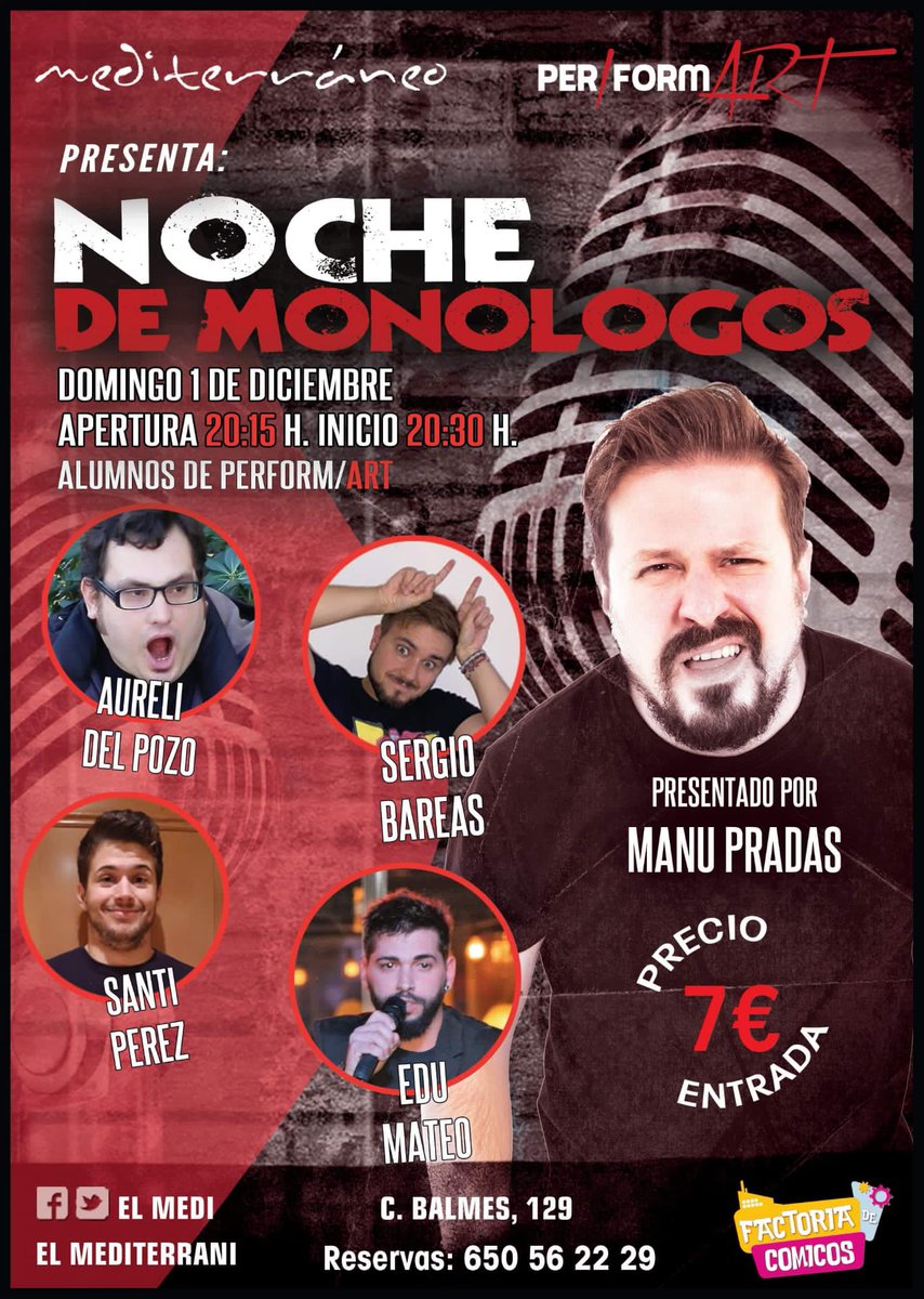 Aureli_DelPozo's tweet photo. TOMORROW! 🎤🎤🎤🎤
@PerformArt1 @ManuProscrito
#monologos #humor #comicos #humoristas #performart #elmedi #Barcelona #diversion #picoftheday #photooftheday https://t.co/f6UxuUAtUi