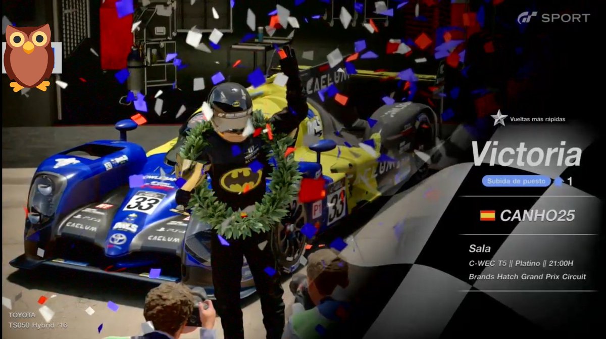 OWLSeSports_'s tweet photo. INMENSA CARRERA DE @canho25 EN DIVISION PLATINO DE @C_WEC  !!

RITMO BRUTAL !! 0 ERRORES Y VICTORIA PARA PRÁCTICAMENTE SENTENCIAR EL CAMPEONATO !!

FALTA 1 CARRERA... MAÑANA TODOS CON @Oliverr1976 💪🏽🦉

#CaeluM #OWLS #CWEC #Platino https://t.co/QxyPXgLAJK
