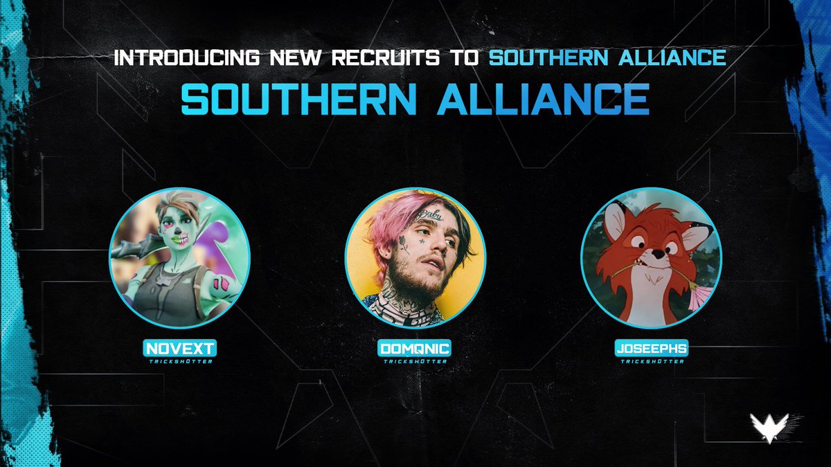 Team_SouthernA's tweet photo. We’re so exited to announce our three new recruits to the team @CodeNovex @_Raffinator &amp; @joosephhs! Wish them a warm welcome! 🔥

#SouthernAlliance https://t.co/E9cWAgzCXe