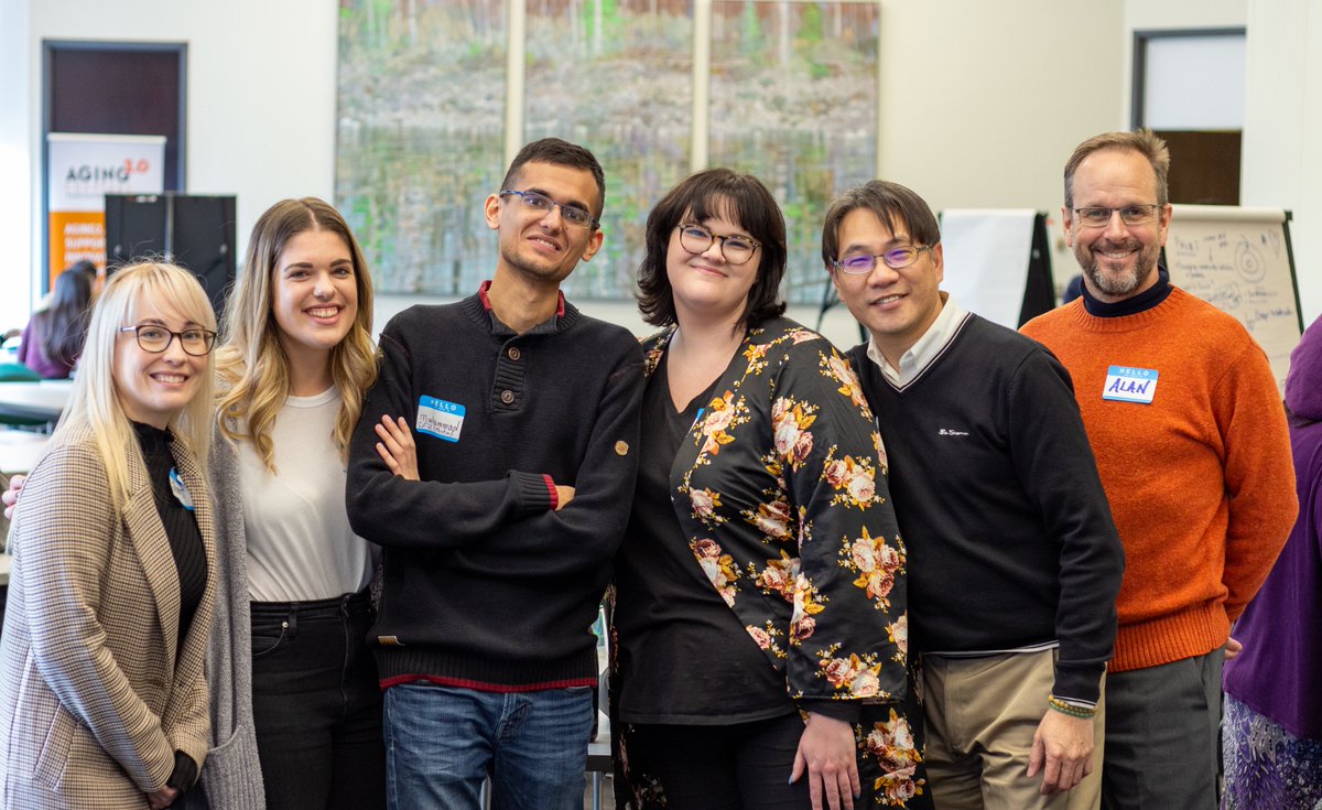 At #GeroHacks, participants are joined by mentors from @sfugero and the wider gerontology community. Pictured here are a few of those who volunteered their time.