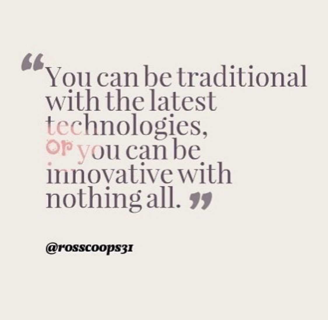 RossCoops31's tweet photo. “You can be traditional with the latest technologies, or you can be innovative with nothing at all.”

Thanks @LFlemingEDU for putting this together... #worldsofmaking https://t.co/xZjIQDjQFp