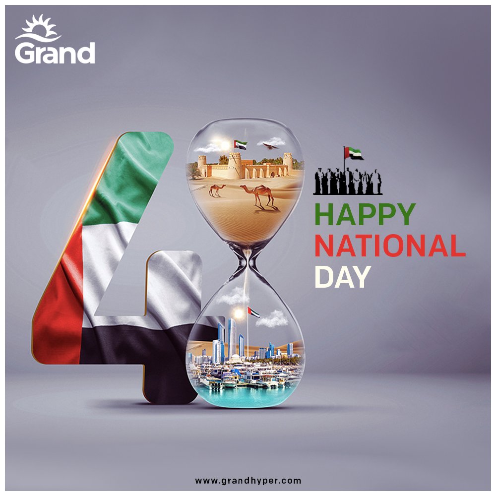 Let’s celebrate 48 years of unity. Happy National Day to all 

#UAENationalDay #grandhyperuae