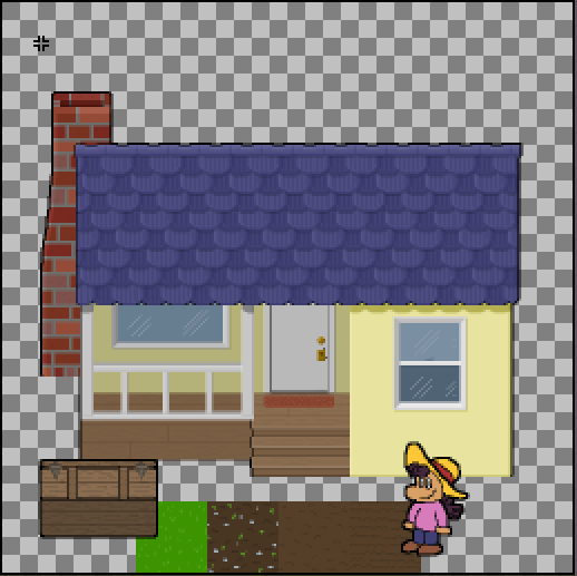 bradcode's tweet image. This is probably the most time I've ever spent on making a sprite. It serves no purpose in the game as of yet, haha. #gamedev #programmerart