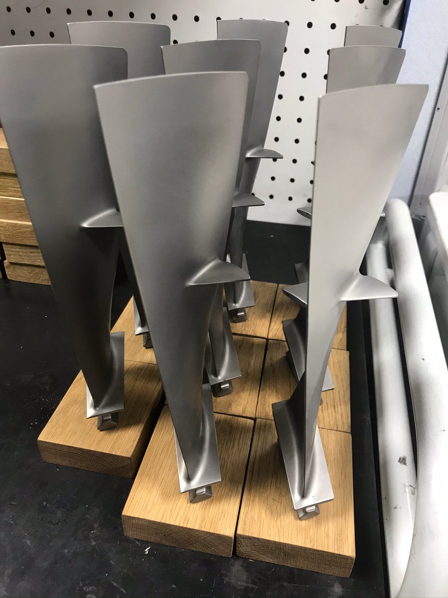 Aerotiques's tweet photo. The nickel-plated blade sold straight away and the ‘raw’ titanium #Tornado #RB199 LP1 compressor blades are selling fast. Get yours now... https://t.co/6ZykmvL2zI https://t.co/C9FzcJmQtl