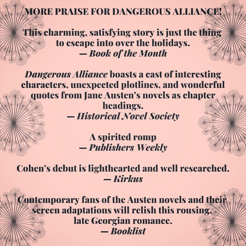 Thank you @bookofthemonth #historicalnovelsociety @PublishersWkly @KirkusReviews #booklist for wonderful words for Dangerous Alliance🌷Also slightly terrified that the pub date is next Tuesday! 🌷#yanovels #debutauthor #yadebut