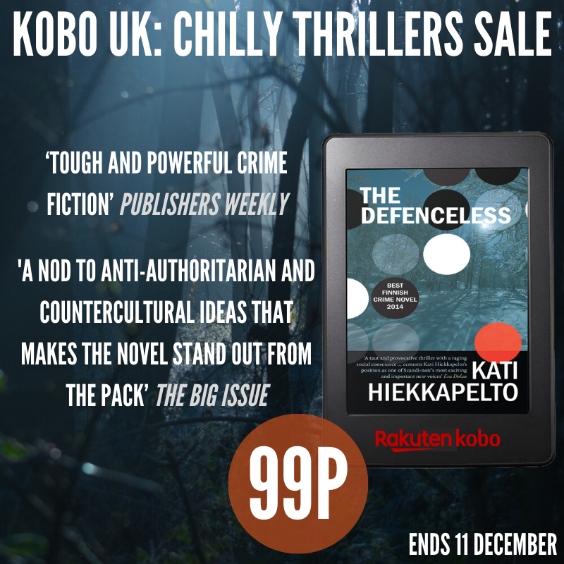 OrendaBooks's tweet photo. Honestly one of the BEST books I've ever published. A STAR of #Finland crime fiction
This is @HiekkapeltoKati's #TheDefenceless t @countertenorist
Just #99p in the KOBO #ChillyThrillers #Sale
#TrustMe
https://t.co/GNHDneCQNP https://t.co/hE3lWkFPHT