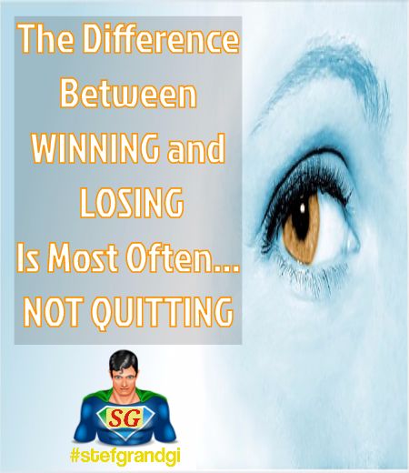 Listen to that....  🔊🔊🔊
NEVER QUIT!!!!
via @stefgrandgi
#stefgrandgi