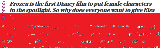 Las sofismas es que me ponen enfermo macho.No, no es #Frozen la primera película #Disney en poner el foco en las mujeres como protagonistas. Existen desde hace DÉCADAS, es más, su primer largometraje, y el primero de la historia animado la protagonista era mujer. Blancanieves.