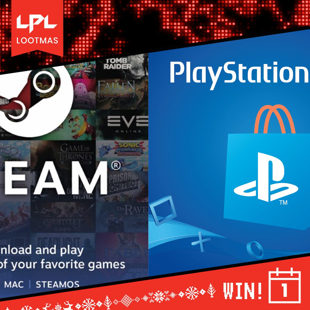 LPL_HQ's tweet image. On the 1st Day of Lootmas our friends at @vodafoneNZ gave to us.... 5 x $100 gift vouchers for Steam or PlayStation (winner&apos;s choice!) 🎁

Simply RT this post and follow us on Twitter to be in to WIN! NZ Only. Winner drawn December 2nd. 5 winners will be contacted via Twitter.