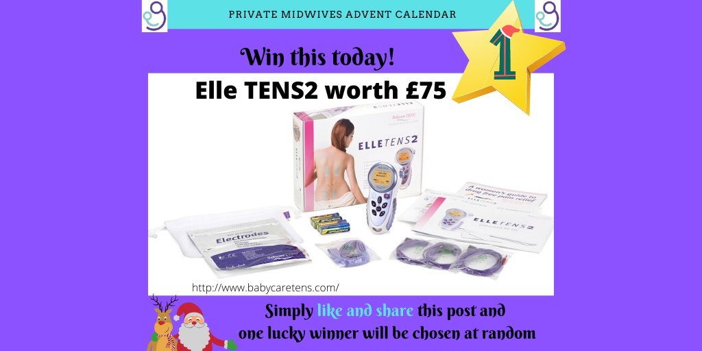 PrivateMidwives's tweet photo. The award winning Elle TENS2, putting you in control of your labour and easing the sensations of labour through nerve stimulation. Using cutting edge technology this TENS is described as a "lifesaver" by many women. Safe and effective it could be yours, simply like and retweet! https://t.co/nUHT2gFM4b