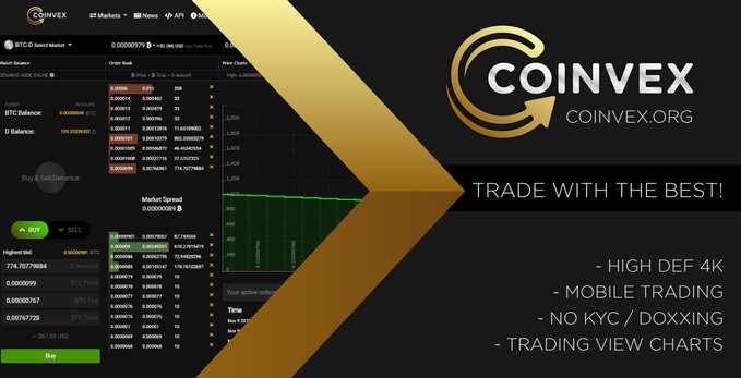 Coinvexchange's tweet image. ╰( ⁰ ਊ ⁰ )━☆ﾟ.*･｡ﾟ coinvex.org