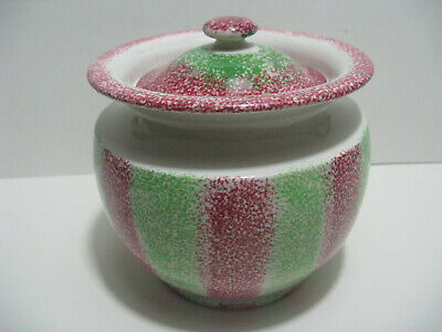 Rare Antique 1810/1820s Spatterware Suger Bowl Christmas Spatter or Watermelon dlvr.it/RKRPZm