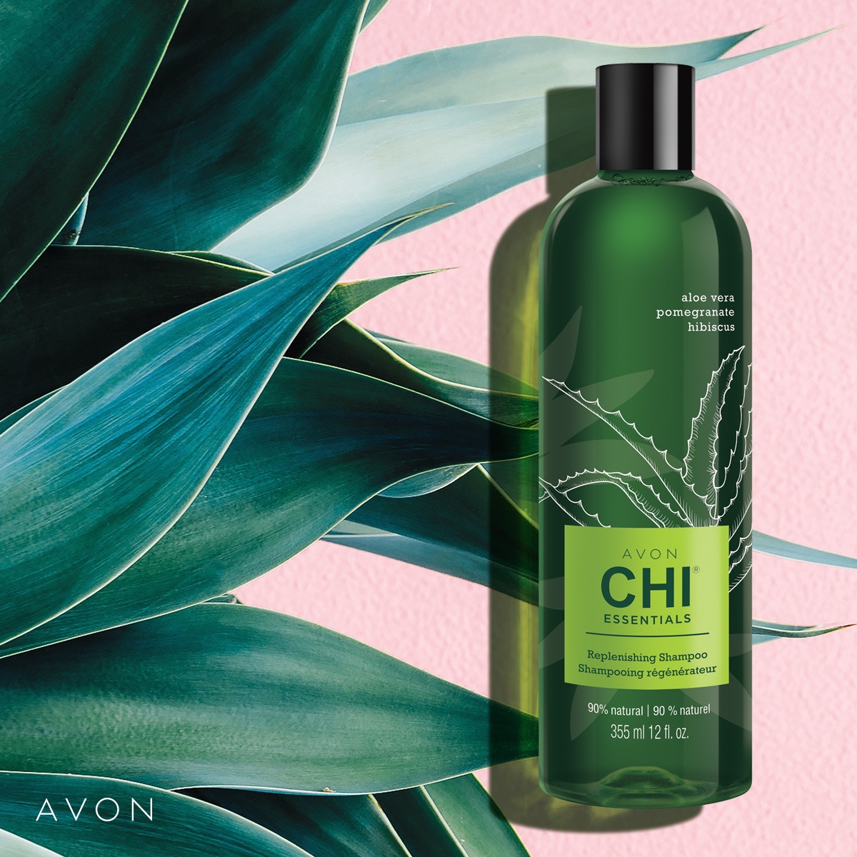 I'm in love with this!  It smells delicious and will leave your hair feeling clean and nourished.  Safe for color-treated hair.  #CHIessentials go.youravon.com/3hj2w7
.
.
.
.
.
.
#SulfateFree #ParabenFree #aloe #pomegranate #hibiscus #madeinusa #AvonExclusive #AvonRep