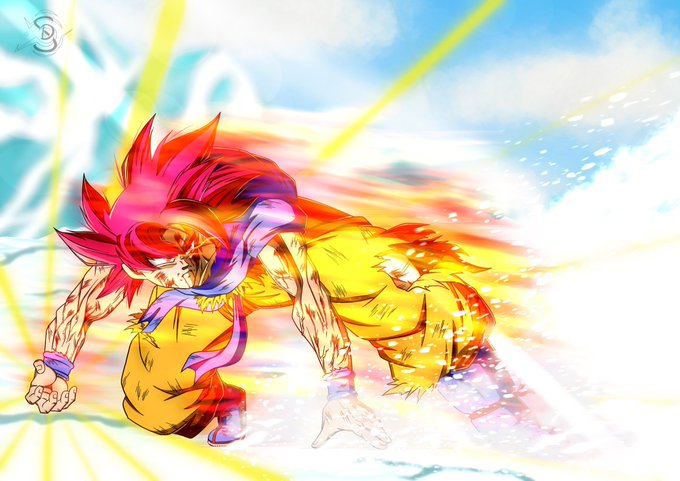 Goku ssj God finished #goku #gokussjgod #ssj #dragonballz