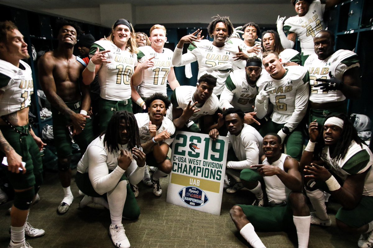UAB_FB's tweet photo. BACK-TO-BACK WEST CHAMPS‼️ https://t.co/jyhOGHAvRu