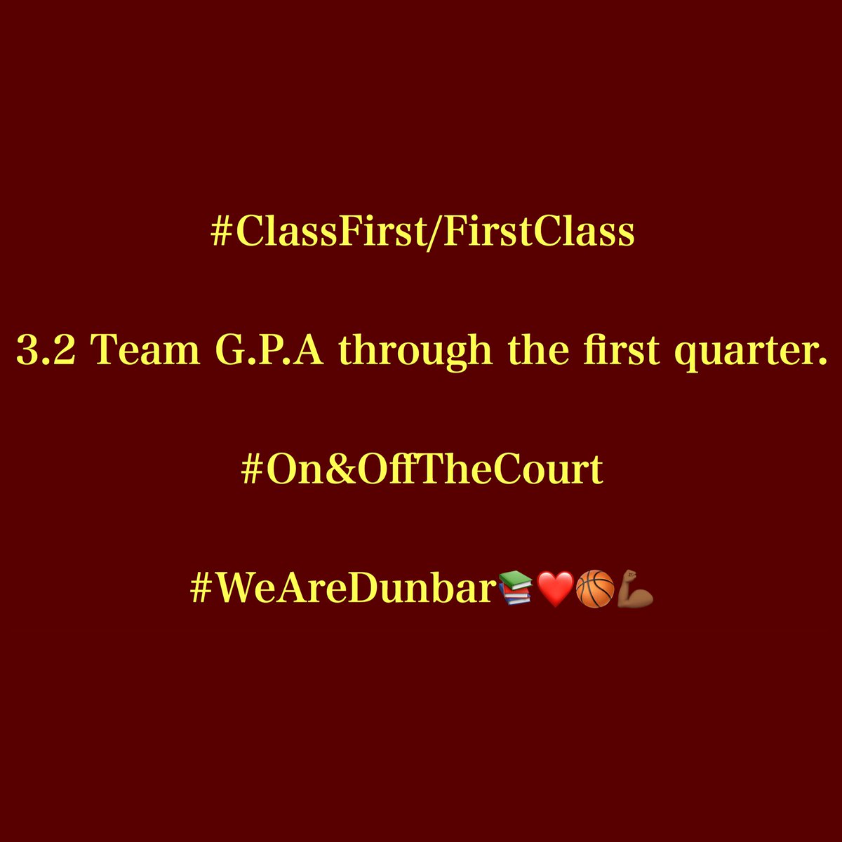 KeithBooth's tweet image. #ClassFirst/FirstClass
#On&amp;amp;OffTheCourt 
#WeAreDunbar📚❤️📚💪🏾
