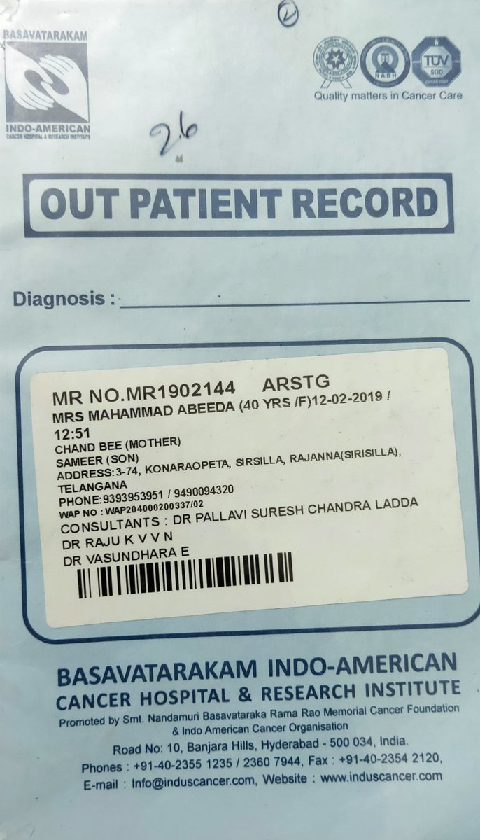 Sameer84092867's tweet image. @KTRTRS 
Hi sir
 only 2months after 6th cycle of chemotheraphy for ovarian cancer stage 3, the cancer has spread to peritoneal
My mother requires good care pls help us 🙏
Sir my mobile number 8686863055
🙏 pls save my mother sir pls