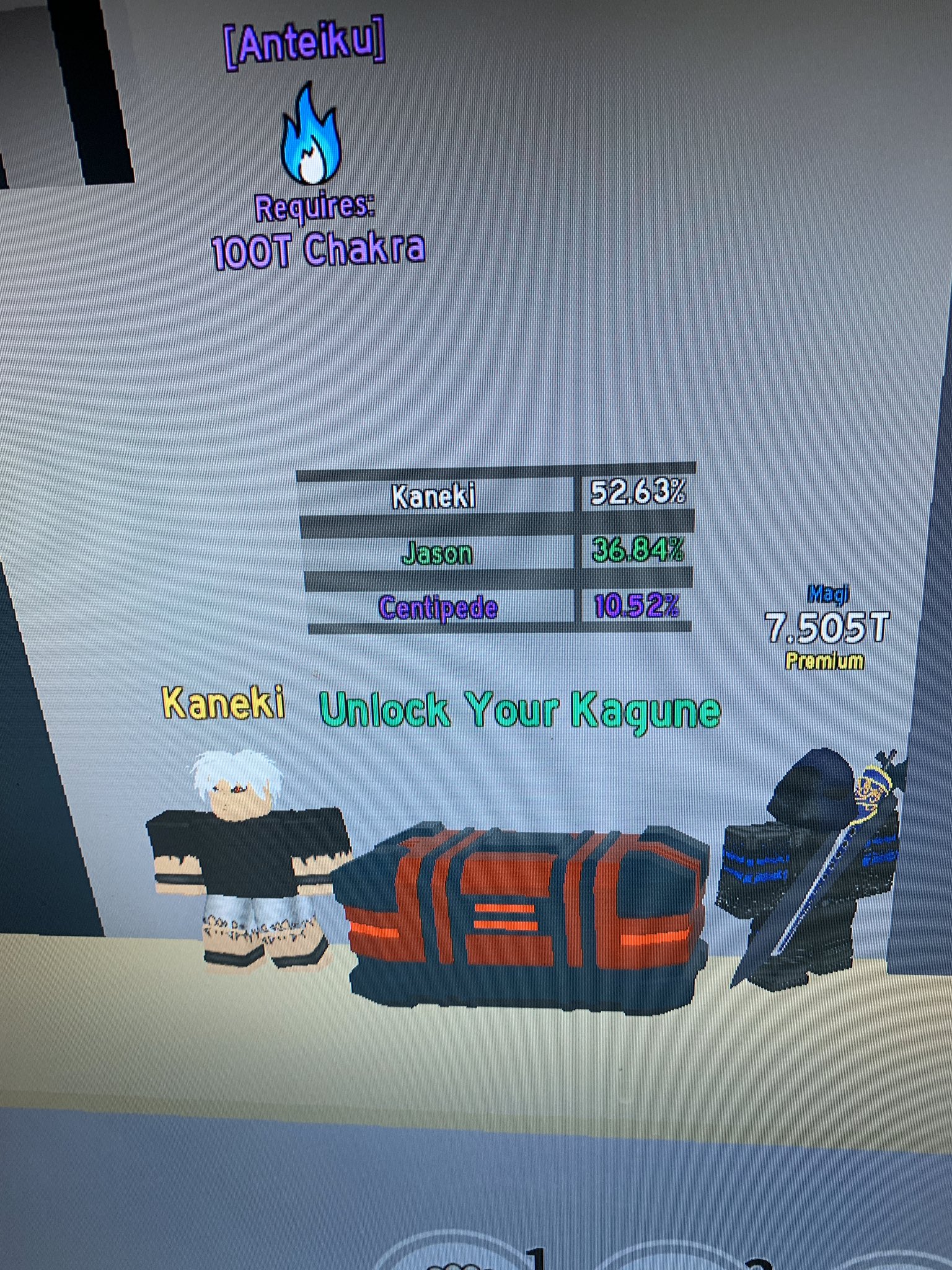 I Dont Know How To Code On Twitter I Just Got The Rarest Stand And Kagune In Anime Fighting Simulator