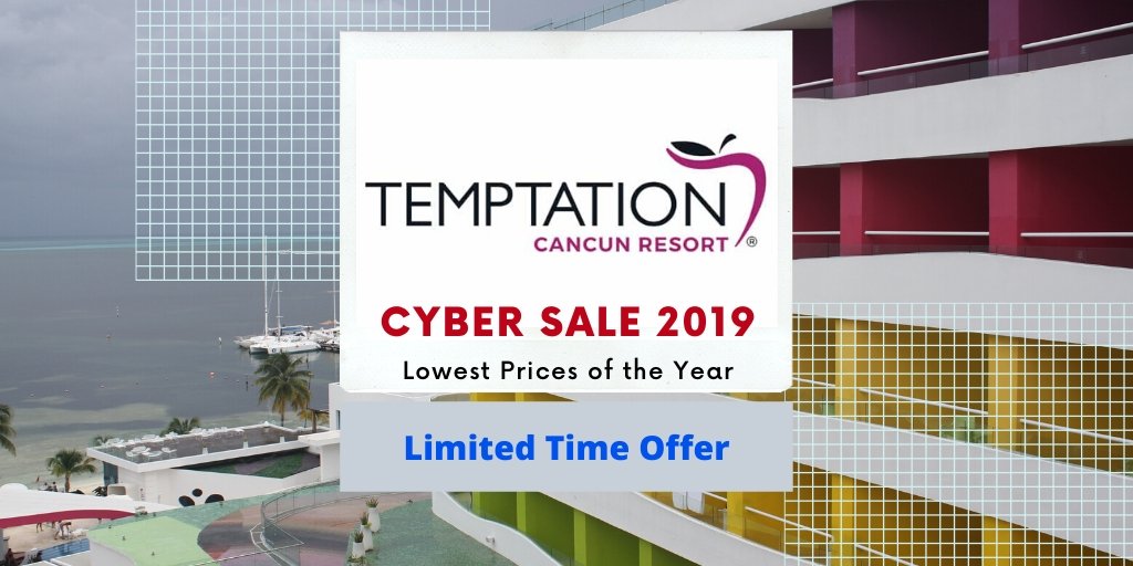 steamyvacation's tweet photo. Temptation Cancun CYBER SALE.  Hurry!  The lowest prices of the year learn more click here https://t.co/5sKfnqt1zQ #ad #TemptationExperience #temptationcancun #temptationresort #secretsale #cancun #temptationmexico https://t.co/L4VVb6CWJJ