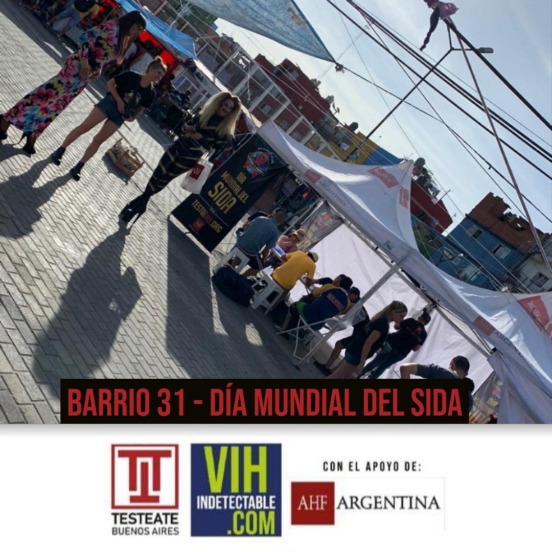 testeateba's tweet photo. Testeos y Prevención Barrio 31
DIA MUNDIAL DEL SIDA
@hivindetectable @testeateba @mundo_villa
Con el apoyo de @AHFargentina
#diamundialdelsida #hiv #vih #sida #testvih #testeateba #testvih #pruebavih https://t.co/CpMRxlrUCo