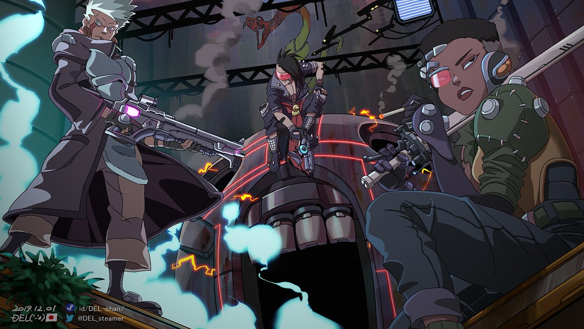 DEL('-'*) (@del_steamer) on Twitter photo #FANART #blackfuture88
Fanart of " Black Future '88 "
A Synth-Punk roguelike 2D action Shooter💥
I recommend it😎💖
( <a href="/superscarysnake/">Don Bellenger, Nurture-Punk ➡️ BitSummit</a> ) #FANART #blackfuture88
Fanart of " Black Future '88 "
A Synth-Punk roguelike 2D action Shooter💥
I recommend it😎💖
( <a href="/superscarysnake/">Don Bellenger, Nurture-Punk ➡️ BitSummit</a> )