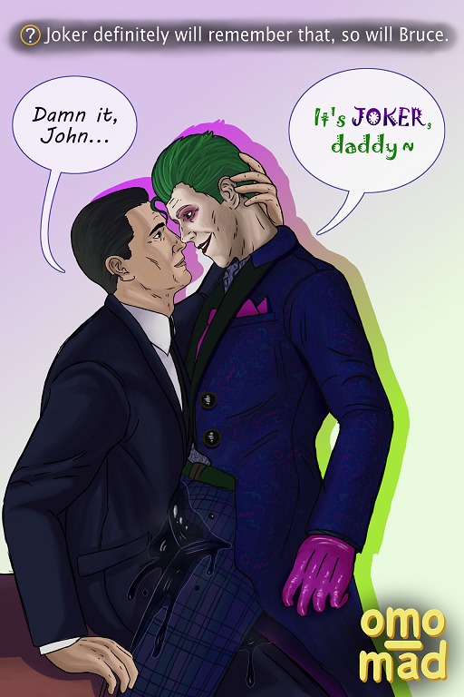 omo_mad's tweet photo. Patreon reward for @ElonaInMask !
Joker omorashi!
Full quality version (1600x2400) is already available on Patreon for $1! 
https://t.co/K3uMEvxU6q

#omorashi #male_omorashi #Joker #John_Doe #Bruce_Wayne #Telltale #batjokes #wetting #omo_mad https://t.co/xSMuJ1xKq8
