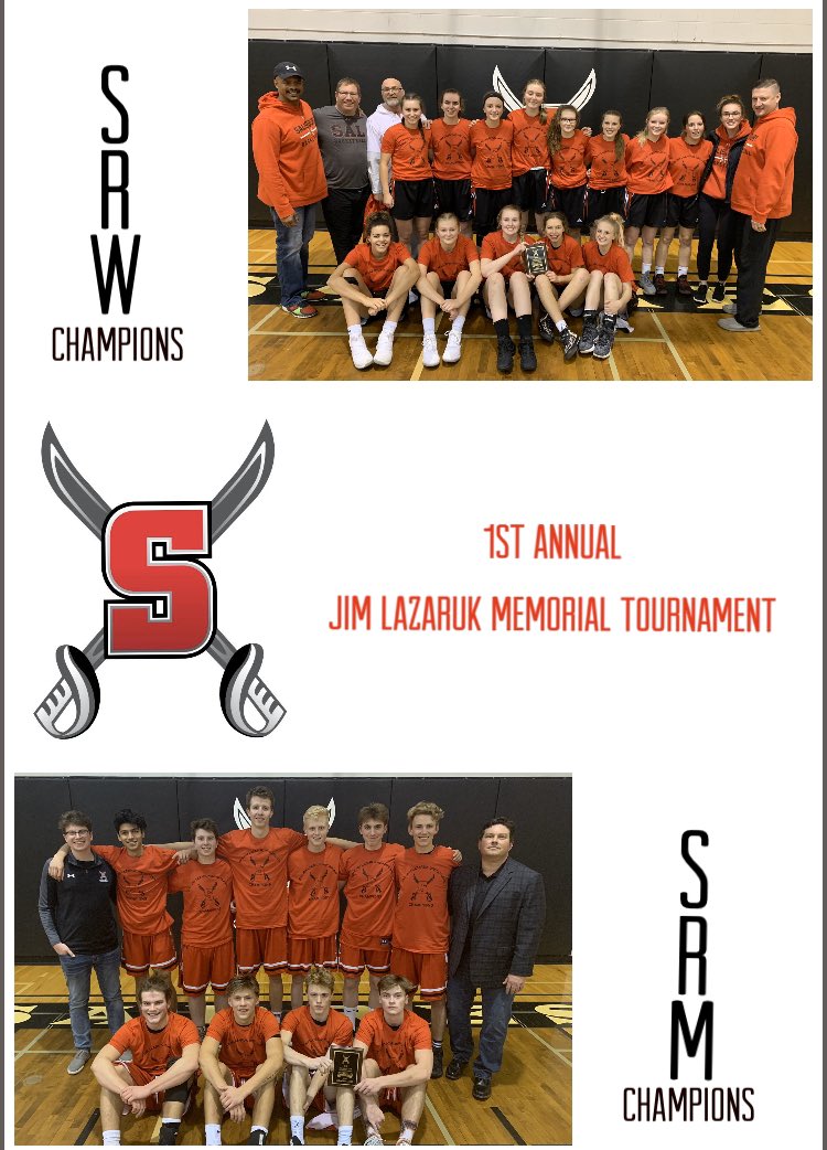 Adam_Cooper_55's tweet photo. How fitting that both Sal Senior teams win the first ever Jim Lazaruk Memorial Tournament #SabreNation🔴⚫️ #GoBigRed https://t.co/Cd61cm8655