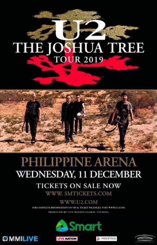 raymsmercygun's tweet photo. this is one of the greatest concerts ever!
don’t miss U2 live at the Philippine Arena on dec 11 2019

what song would you like to hear them play?
i’d go bananas if they play sunday bloody sunday
🍌🍌🍌🍌

#TheJoshuaTreeTourMNL
#u2asia #U2MNL2019
#TheJoshuaTreeTour2019 https://t.co/hjp2LAR6s8