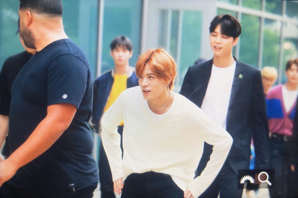 Everyone need to see this. Yuta joked around with the manager 