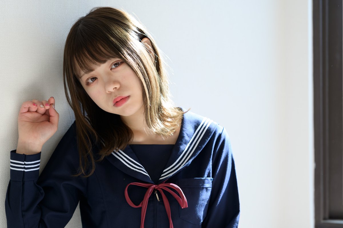 そんそん Model たなかくるみ 坂風 笑 制服