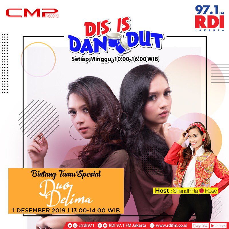 Yuhuuu jogedan brg yuk <a href="/rdi971/">97.1 FM RADIO RDI JKT</a> sampai jam 4 sore!