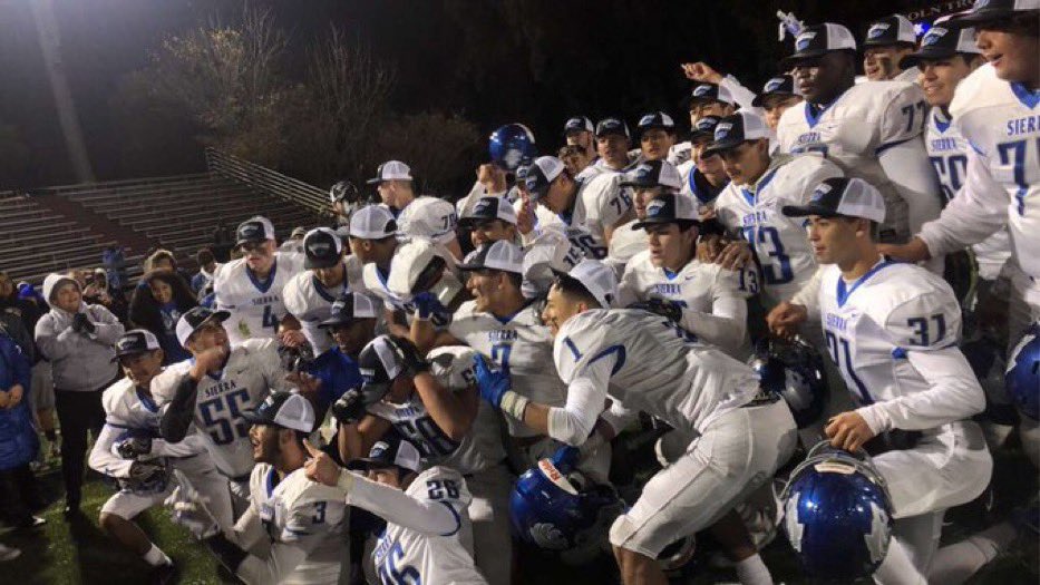 musd's tweet photo. Congratulations 🎊 to the amazing efforts of our coaches, our players, our cheerleaders, our community #champs #divIII #divIV @cifsjs @sierra_wolfpack @MantecaFootball @Sierra_Ath_Dept https://t.co/sSserbPPoZ