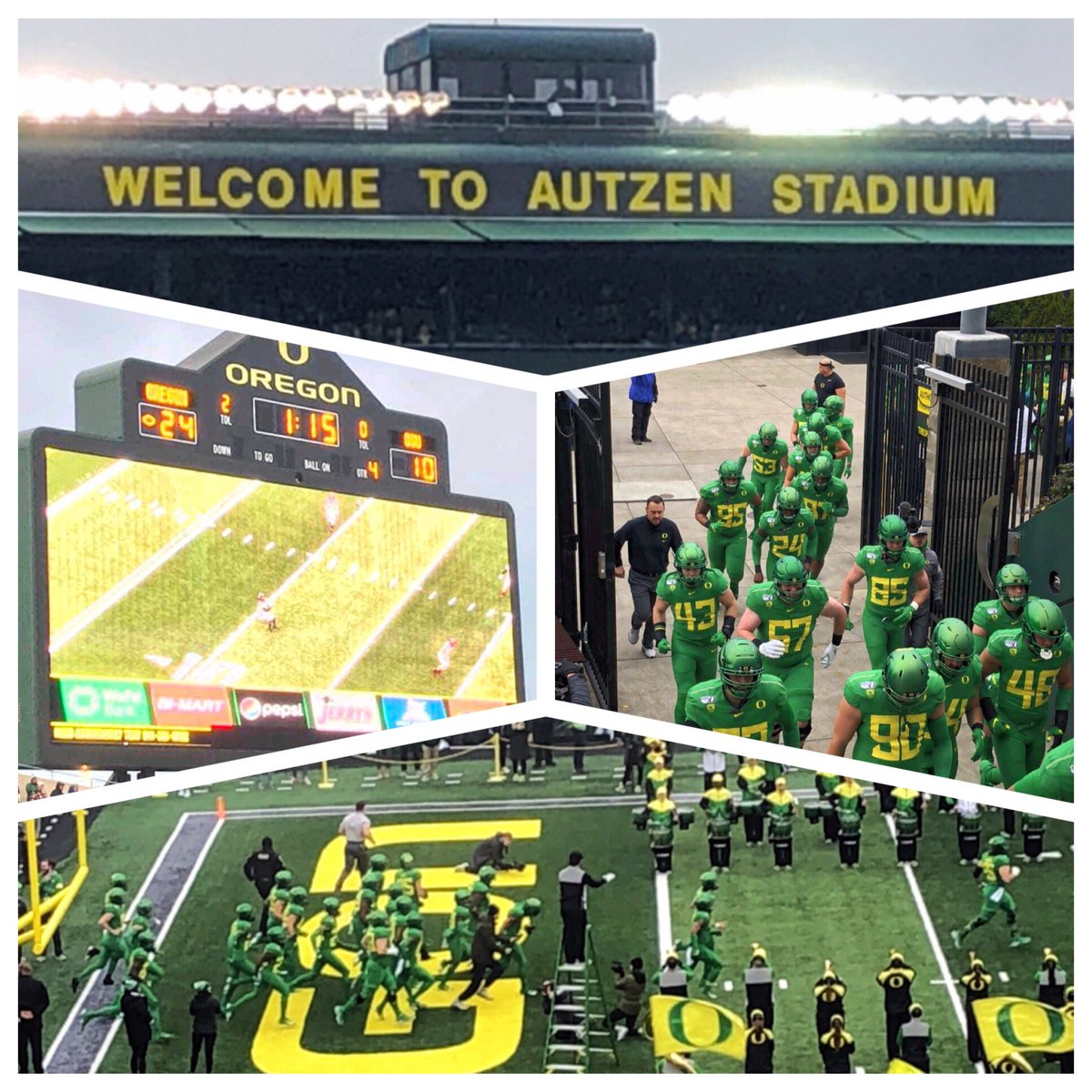 2019 Civil War game in Eugene today: Oregon 24, Oregon State 10

Go Ducks!