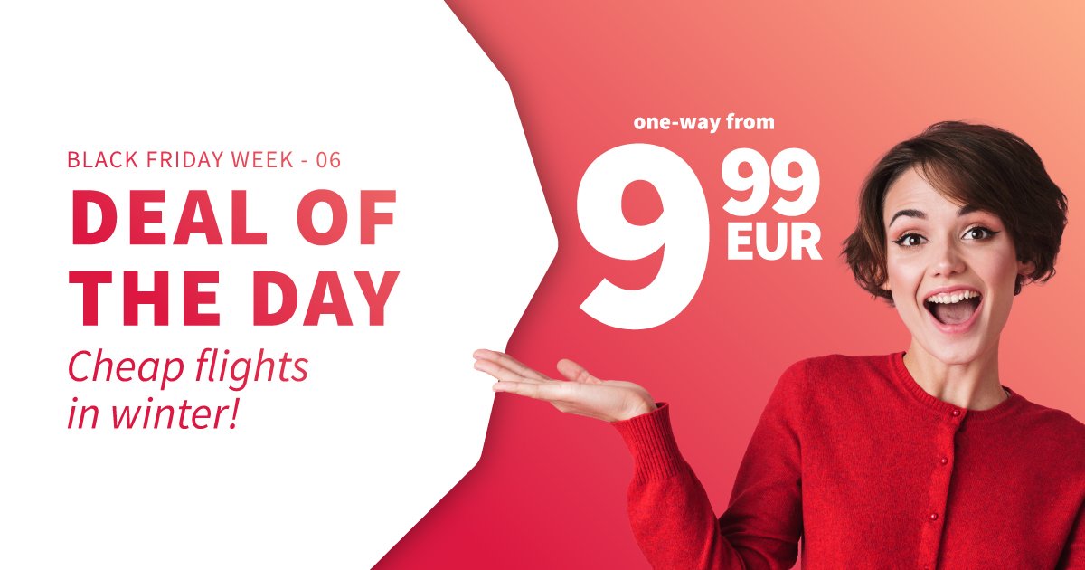 Were you brave this year?
Reward yourself at Christmas with an unforgettable winter vacation!❄️

Book your flight now from 9,99€ to one of our many winter destinations. ✈️

#flylauda #supersale #dailydeal #blackfridayweek

bit.ly/laudablackfrid…