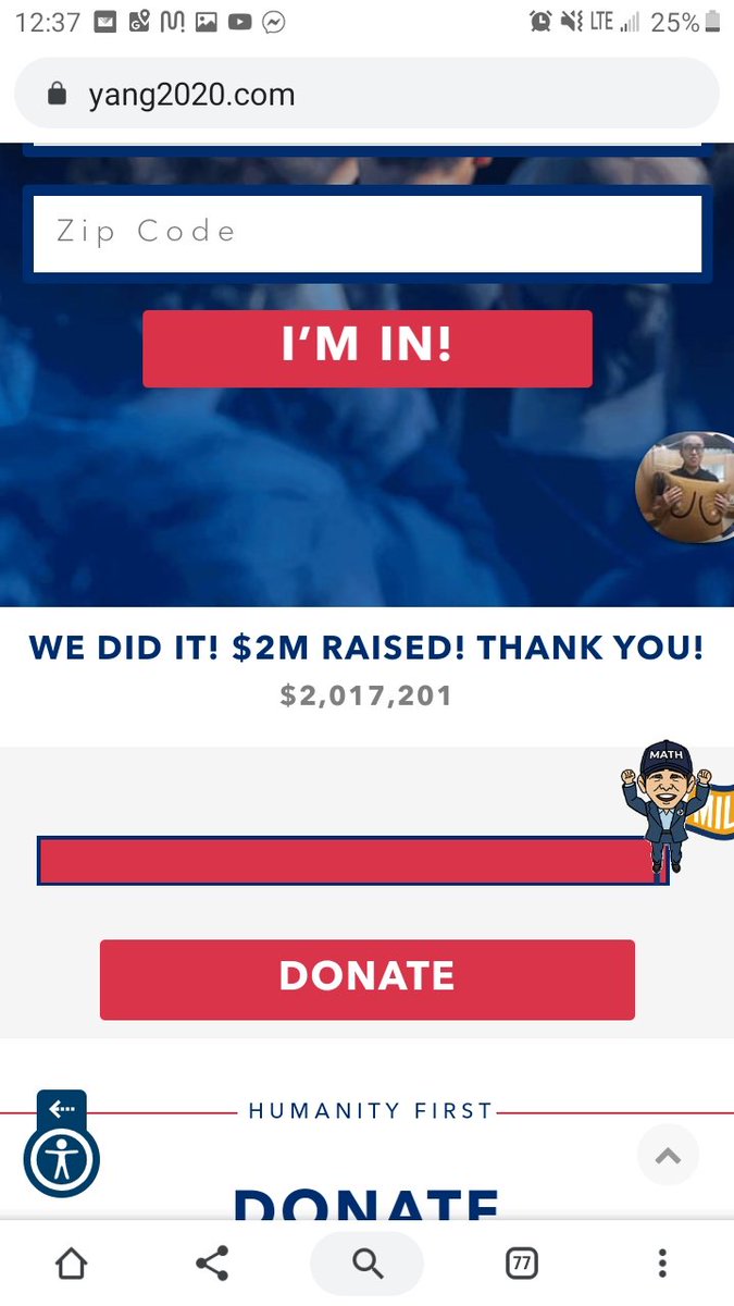 AngieP12's tweet photo. WOOT WOOT WE DID IT!!! #YANGGANG #GRASSROOTS #BELIEF https://t.co/XtVbZLyPXU