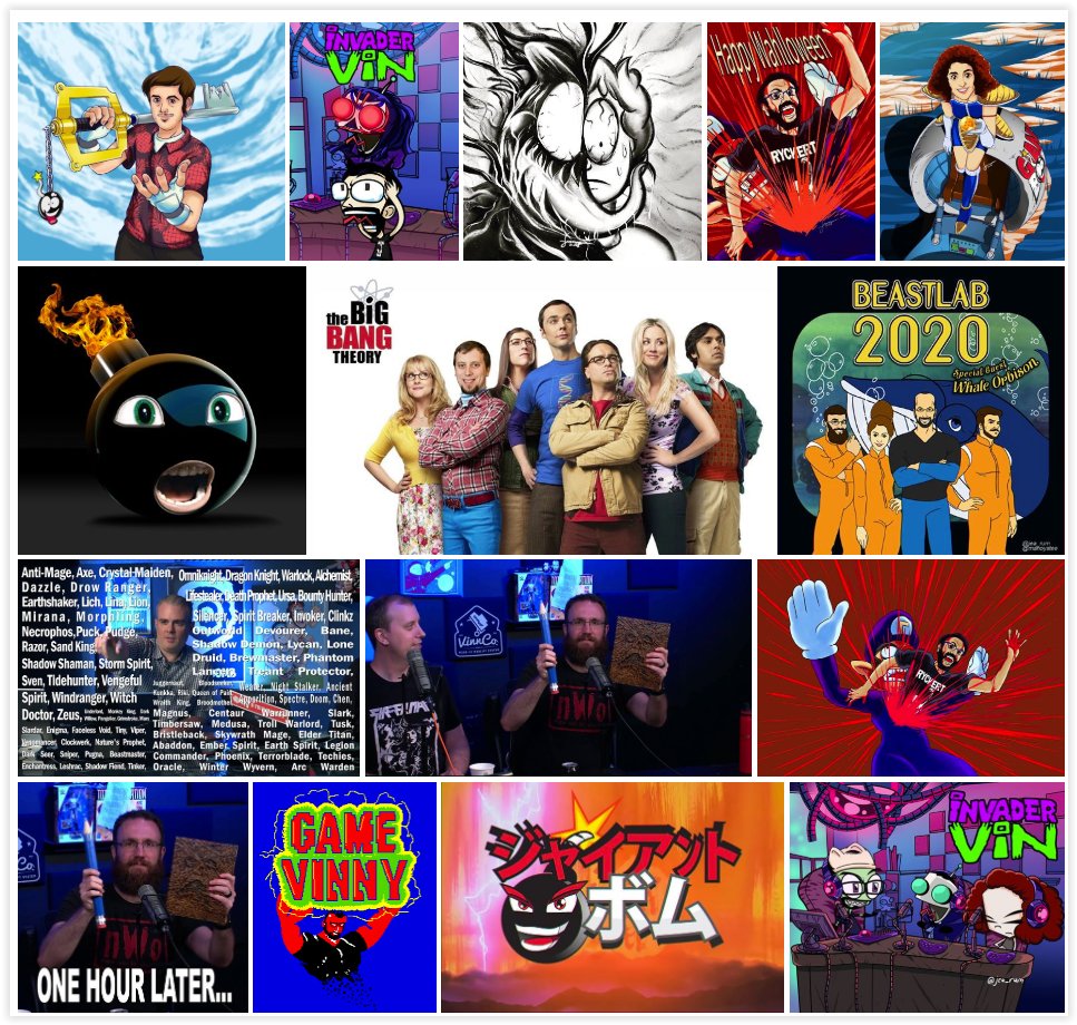 jea_rum's tweet photo. Oh geez. What does 1 year of @giantbomb fanart looks like? I started around Oct. 2018. Archive pic from my fb page: https://t.co/a0Nn4ZELSq #giantbomb #beastcast #bombcast https://t.co/gwCtnP5Jxi
