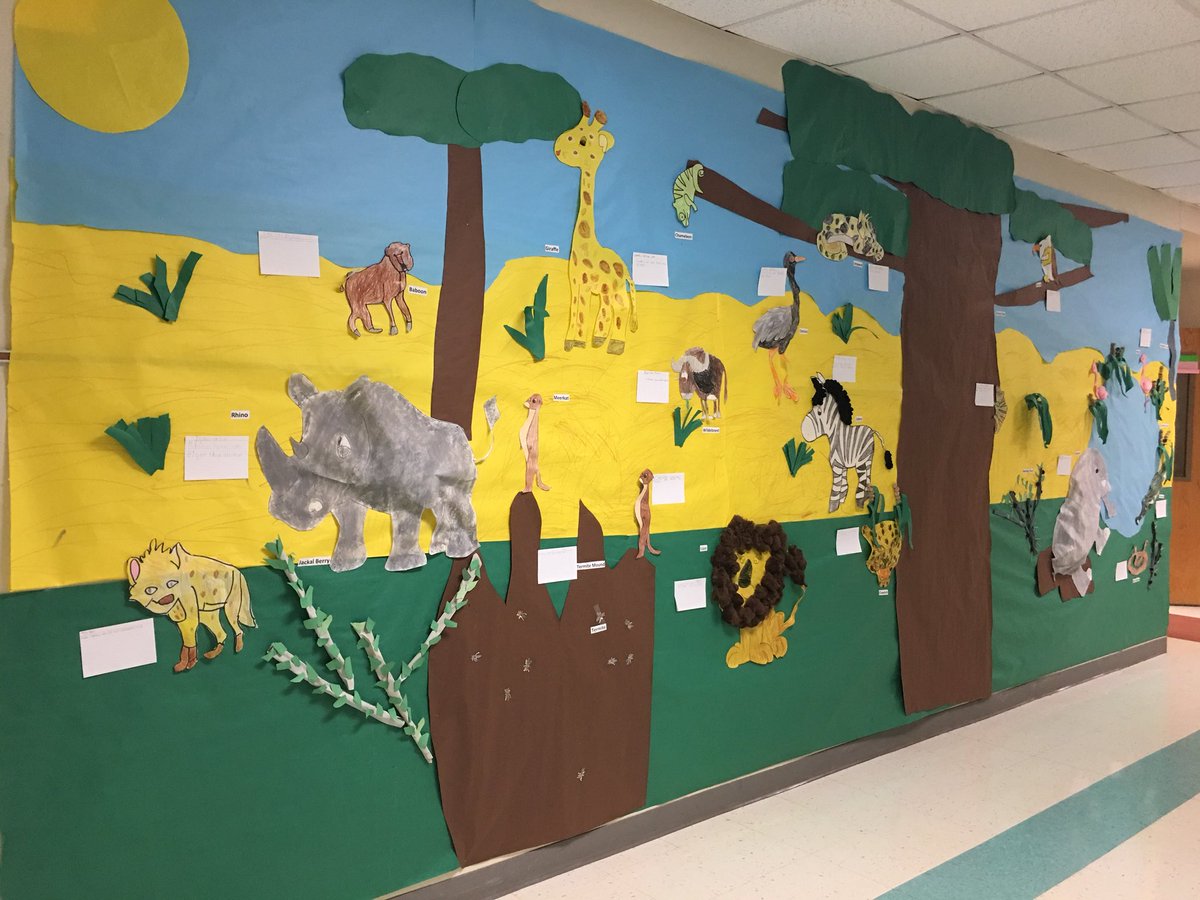 1st grade habitats walk!  What an amazing job!
